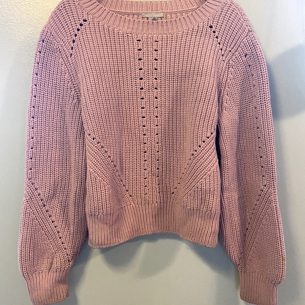 Balloon Sleeve Knit Sweater